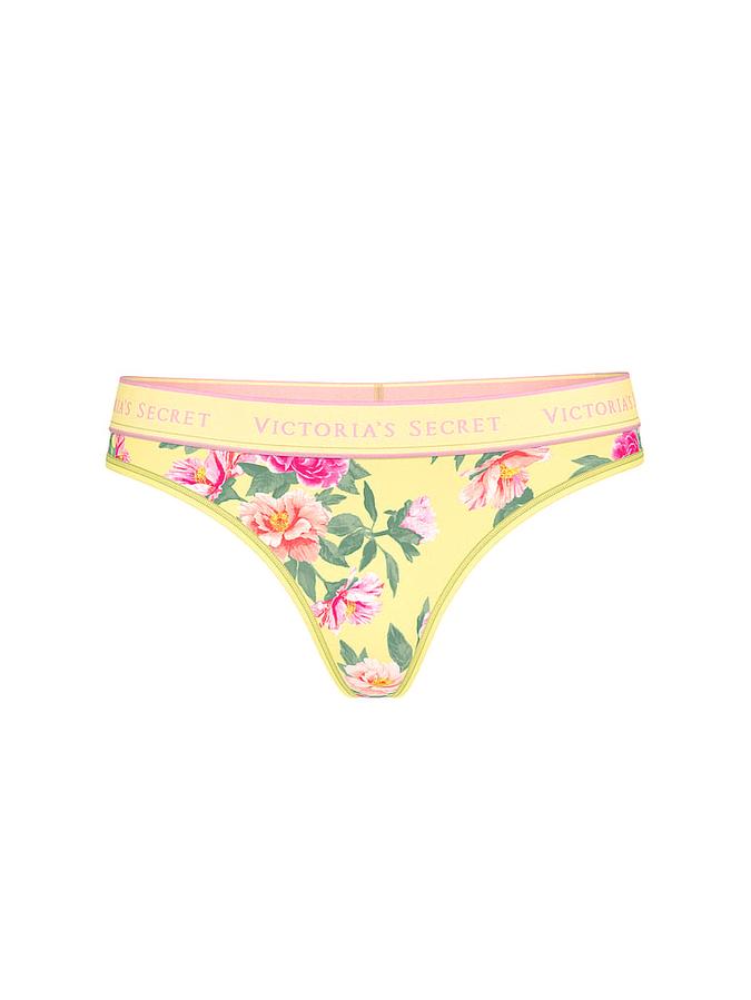 Logo Cotton Thong Panty image number 2