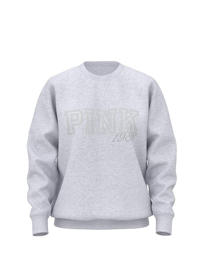 Campus Fleece Oversized Crew Sweatshirt image number 2