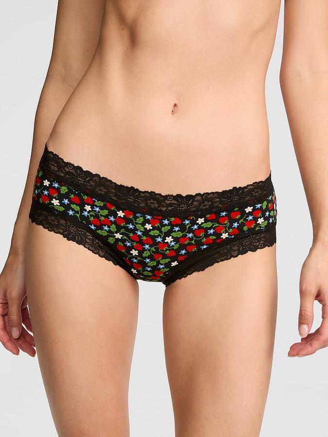 PINK Wink? Lace-Trim Cheeky Panty