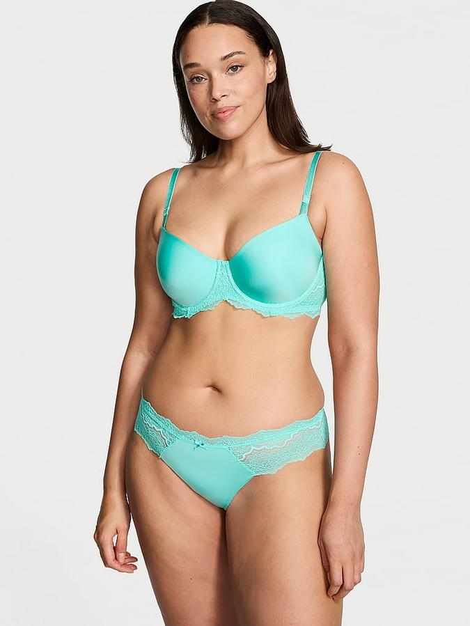 Lace-Trim Thong Panty image number 3
