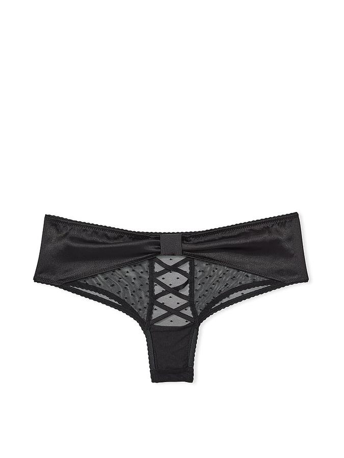 Bow-Back Open Lace-Up Cheeky Panty image number 3