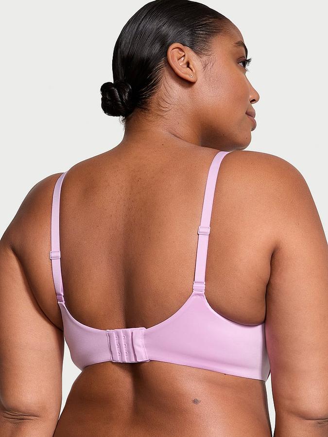 Lightly Lined Full-Coverage Lace-Trim Bra image number 1