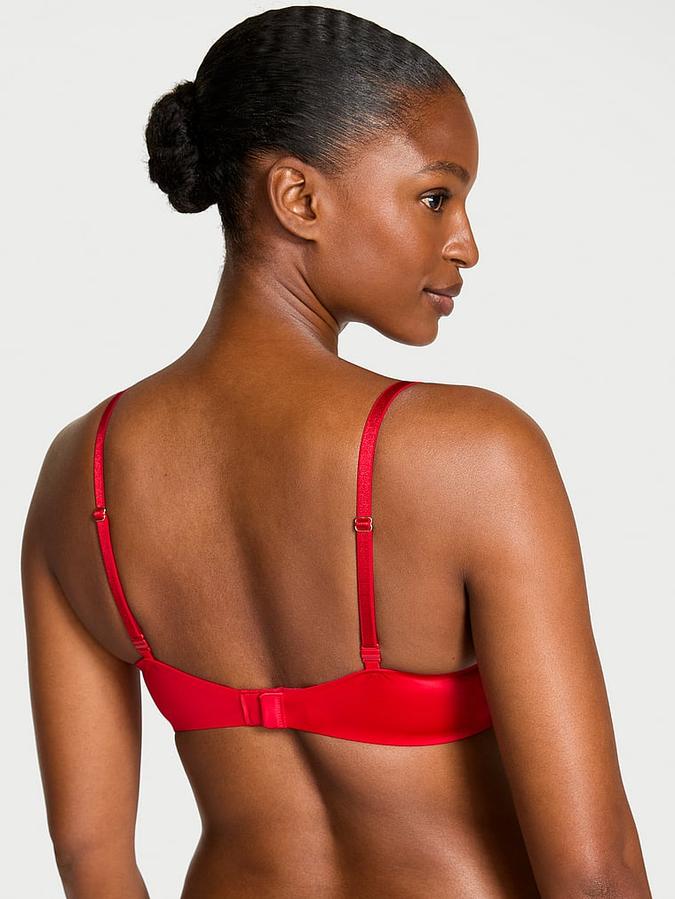 Smooth Lightly Lined Plunge Demi Bra image number 1