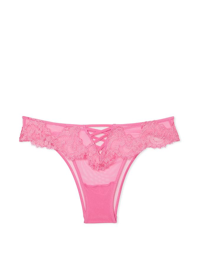 Boho Floral Embroidery Brazilian Panty image number 2