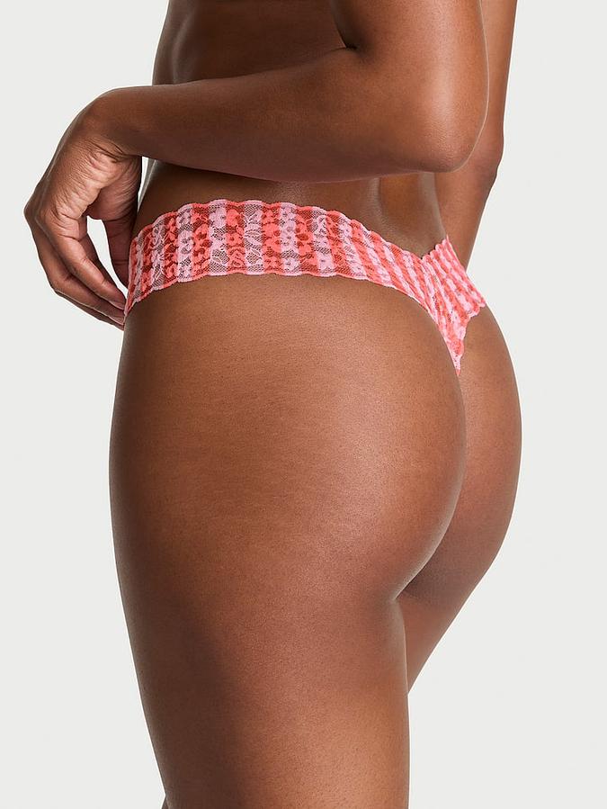 Blossom Lace Thong Panty image number 1