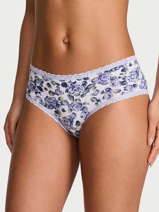 Cotton Lace-Waist Cheeky Panty