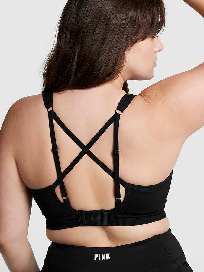 Pink Active Seamless Air Medium-Impact Sports Bra image number 1