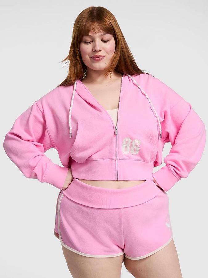Ivy Terry Shrunken Full-Zip Hoodie image number 0
