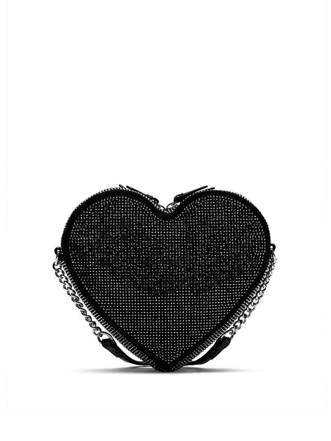 Heart Crossbody Bag Black image number 2