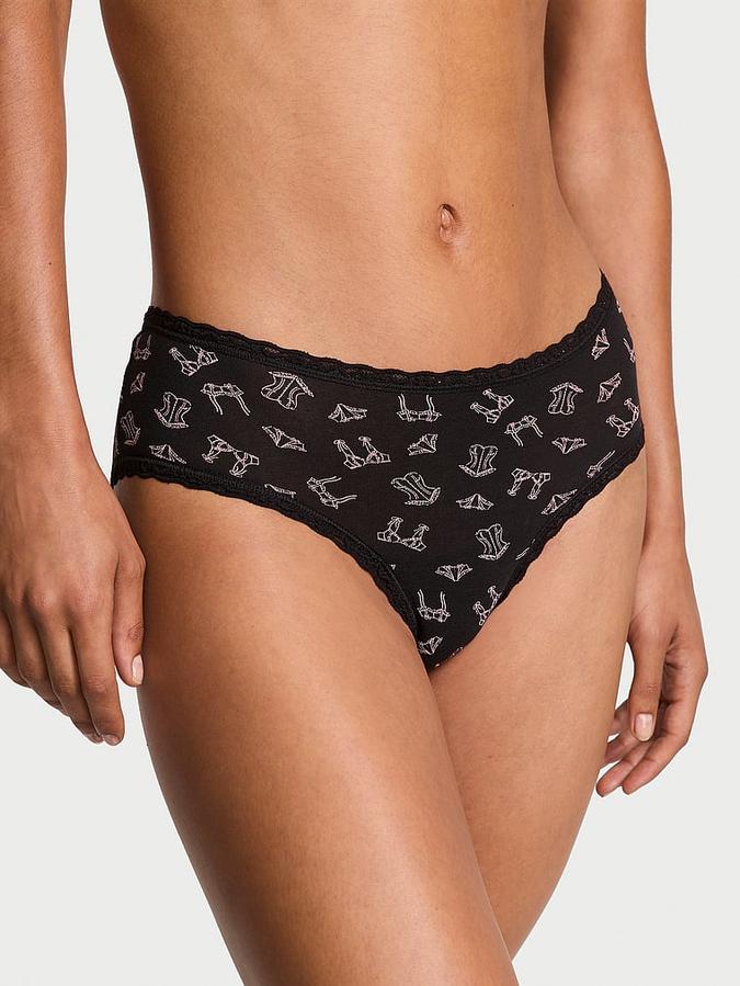 Cotton Lace-Waist Cheeky Panty