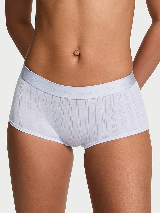 SoSoft&trade; Modal Ultra-Fine Logo Boyshort Panty