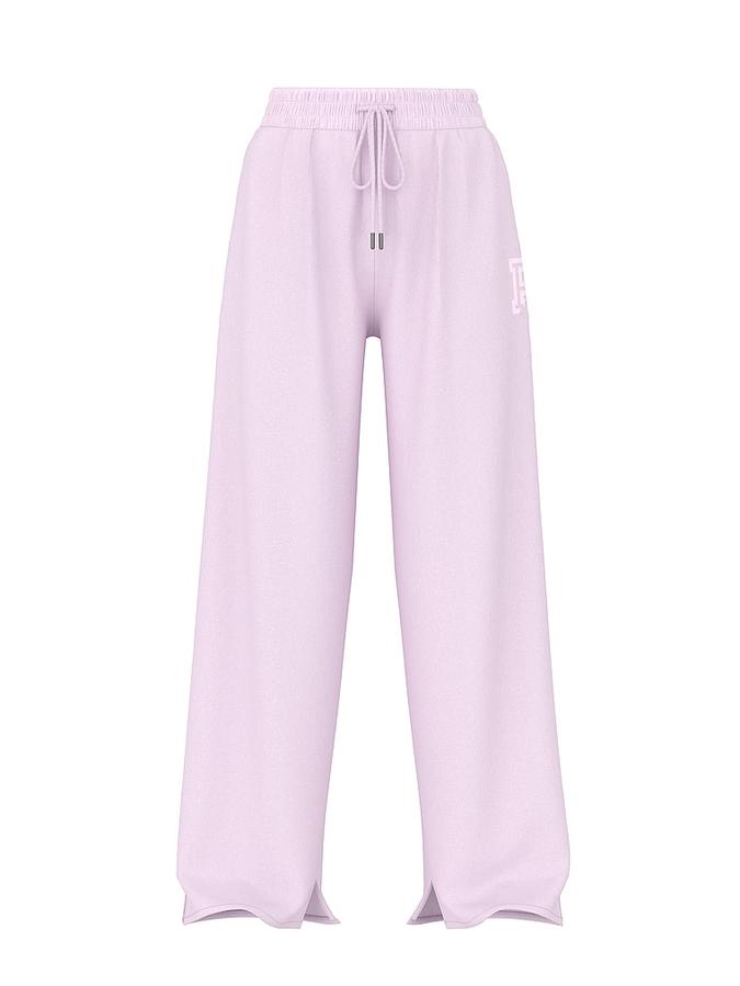 Campus Fleece Wide-Leg Split-Hem Sweatpants image number 2