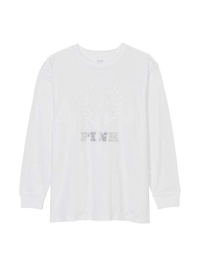 Oversized Long-Sleeve Campus T-Shirt image number 2