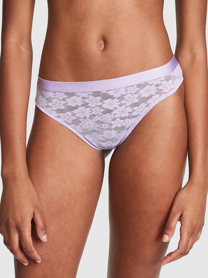 Wear Everywhere Lace Thong Panty image number 0