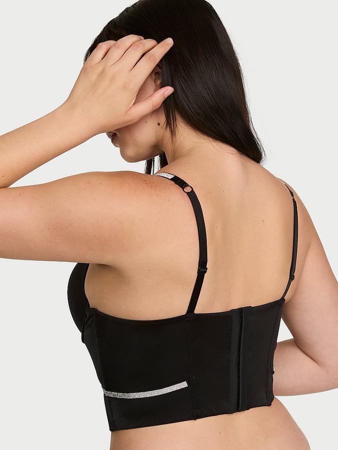 Shine Bow Push-Up Corset Top