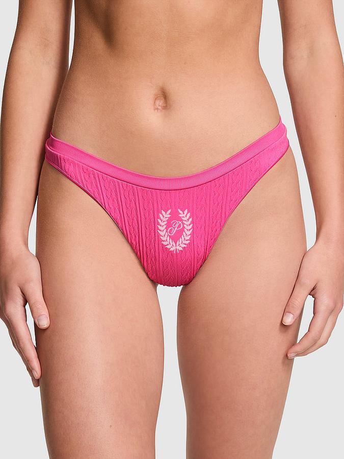 Seamless High-Leg Thong Panty image number 0