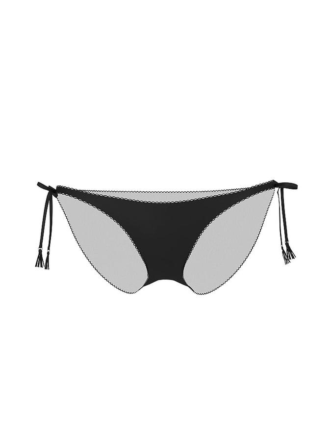 Electric Orchid Satin Side-Tie Cheeky Panty image number 2