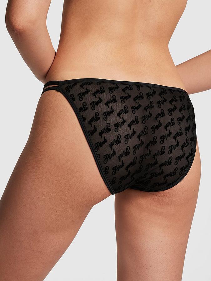 Logo Mesh Strappy Cheeky Panty image number 1
