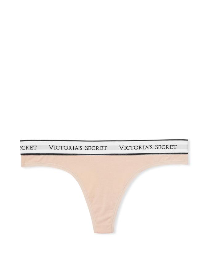 Logo Cotton Thong Panty image number 2