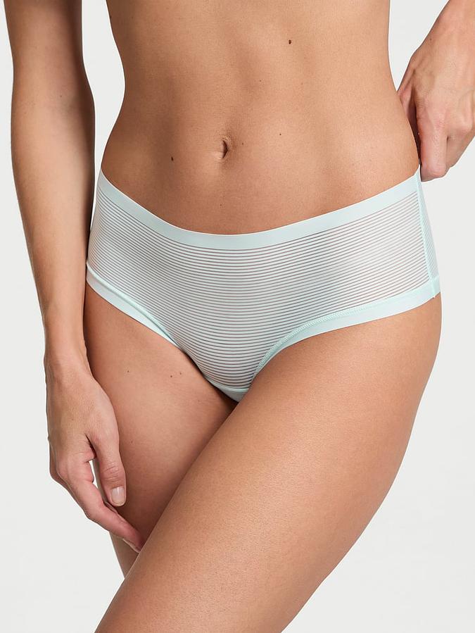 No-Show Stripe Mesh Cheeky Panty image number 0