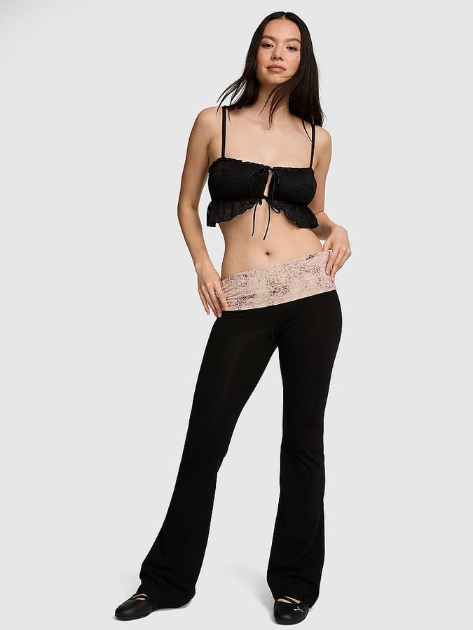 All-Day Cotton&trade; Foldover Flare Leggings