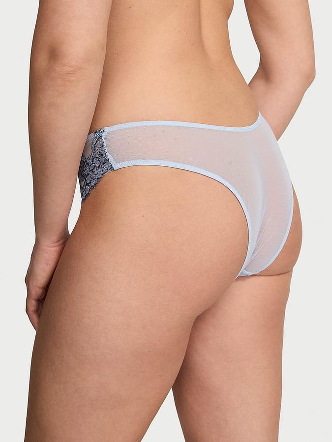 Boho Floral Embroidery Brazilian Panty image number 1