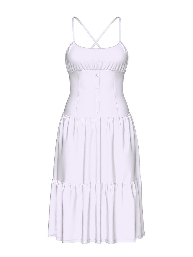 Prairie Poplin Midi Dress image number 2