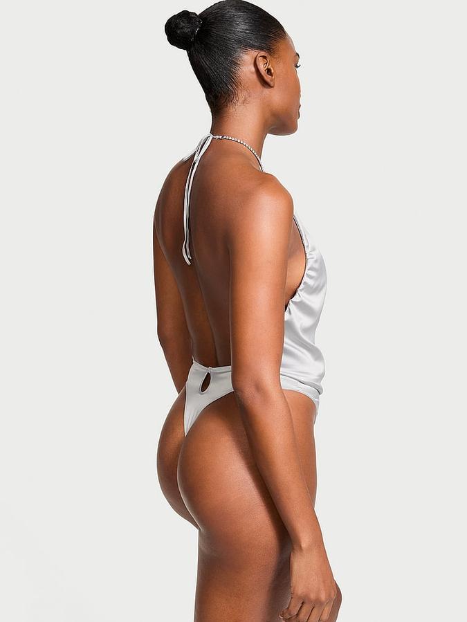 Twinkle Strap Satin Teddy image number 1