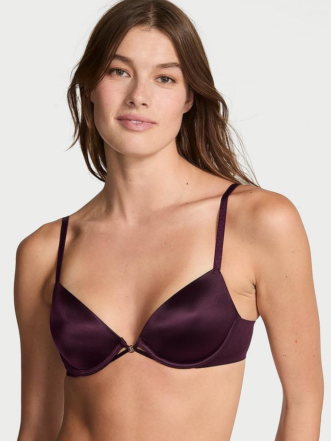 Smooth Lightly Lined Plunge Demi Bra