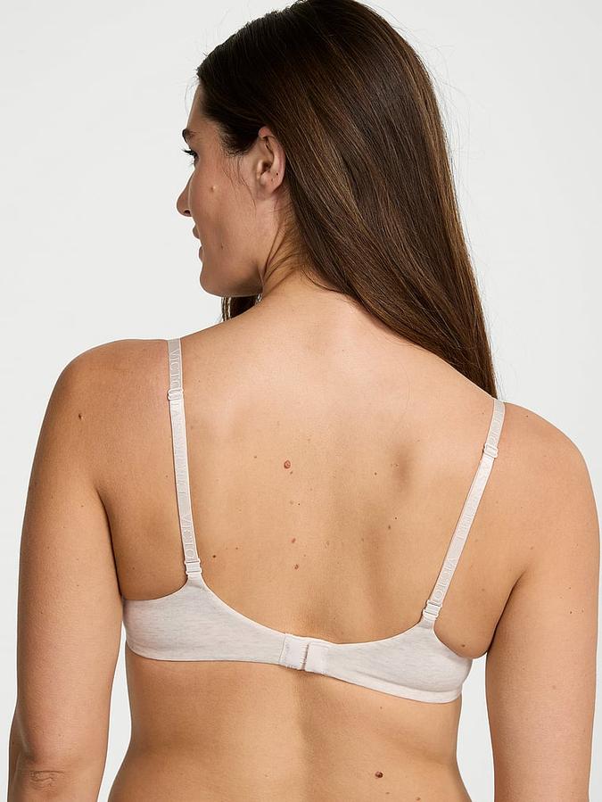 Cotton Logo Hardware Lightly Lined Wireless Bra image number 1