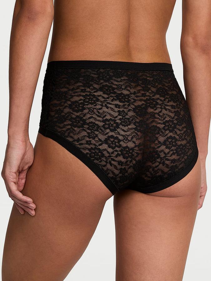 No-Show Lace High-Waist Brief Panty image number 1