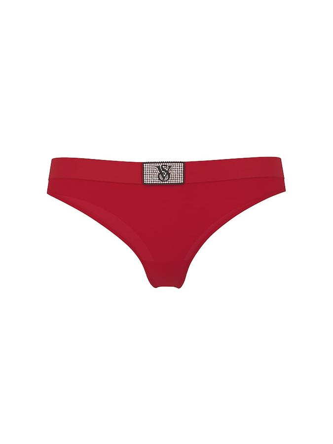 Logo Cotton Heart Shine Patch Thong Panty image number 2