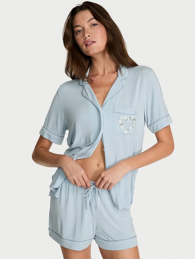 SoSoft&trade; Modal Daisy Short Pajama Set