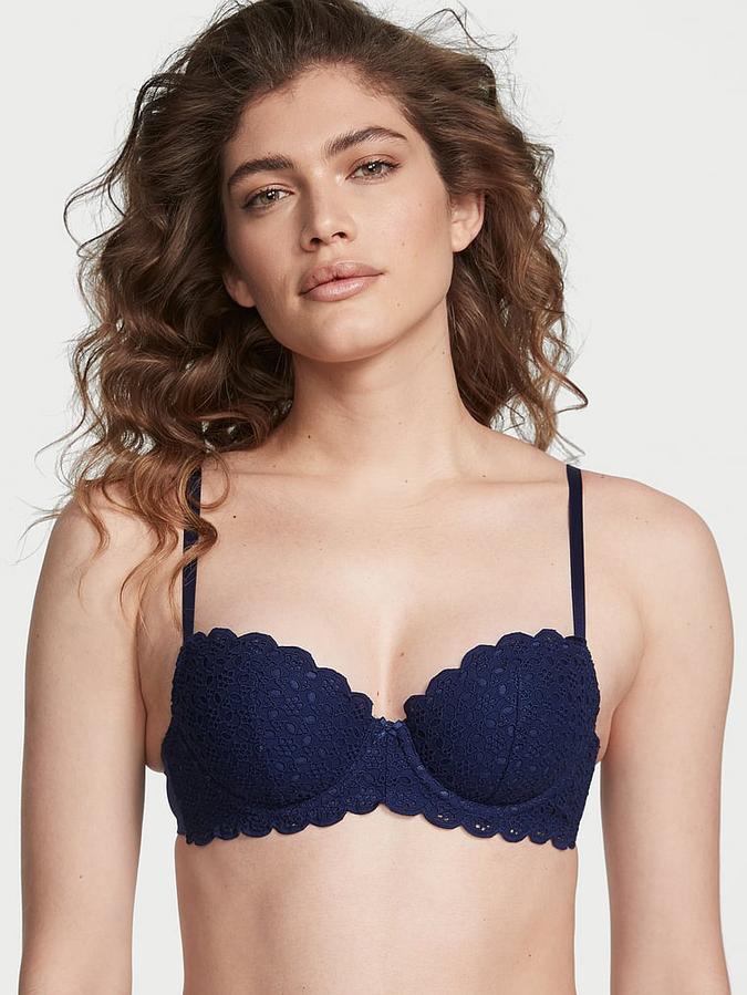 Eyelet Lace Lightly Lined Demi Bra image number 4