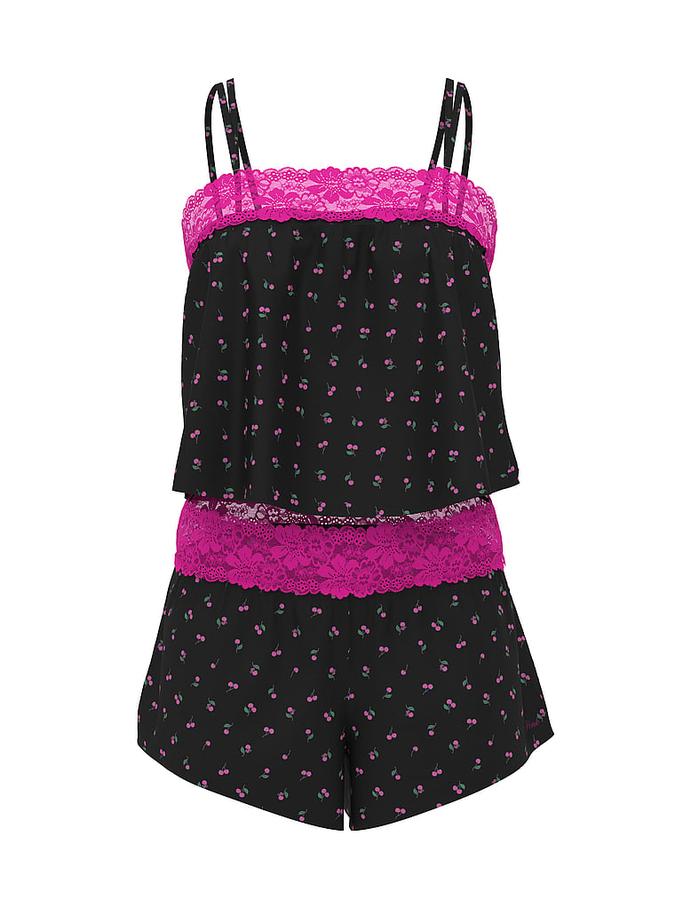Wink Lace-Trim Cami & Shorts Set image number 2