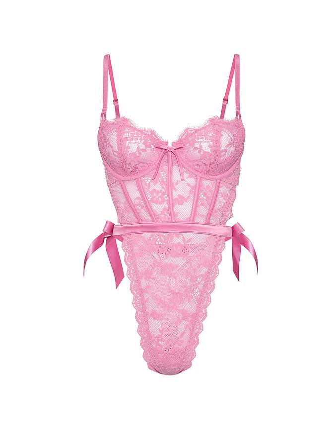 Wicked Unlined Lace Teddy image number 2