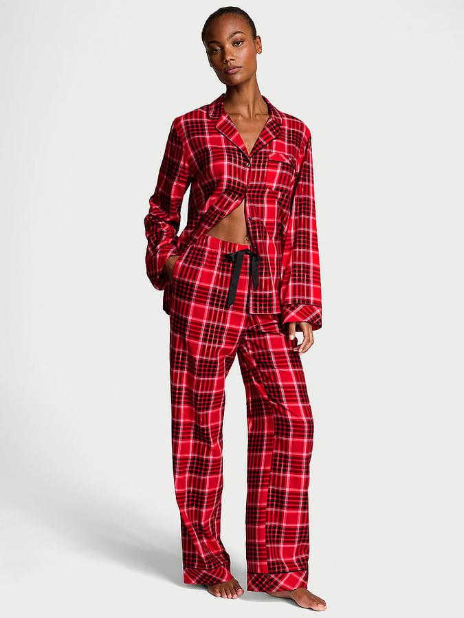 Flannel Long Pajama Set image number 0