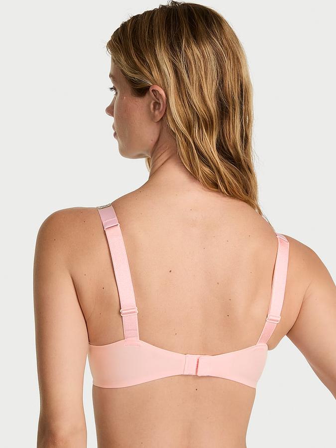 Logo Shine Strap Push-Up Bra