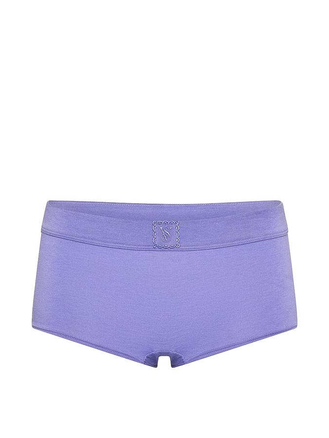 Logo Cotton Lace Patch Boyshort Panty image number 2