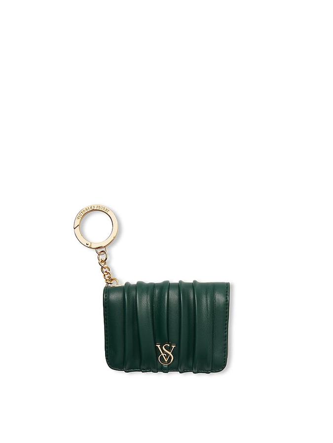 The Victoria Flap Card Case Keychain Green image number 0