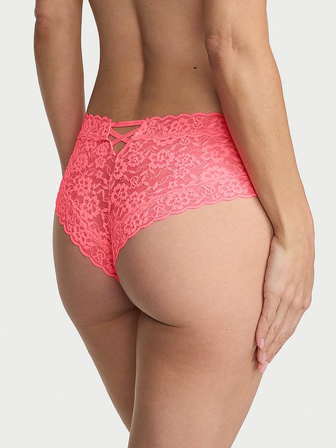Lace Strappy-Back Cheeky Panty