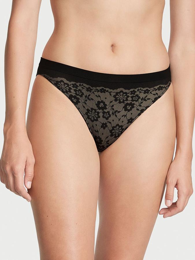 Seamless Posey Lace Bikini Panty image number 0