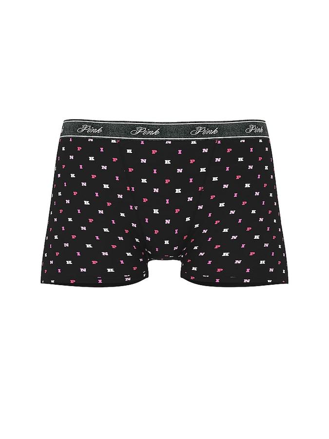 Logo Cotton High-Waist Boyshort Panty image number 2
