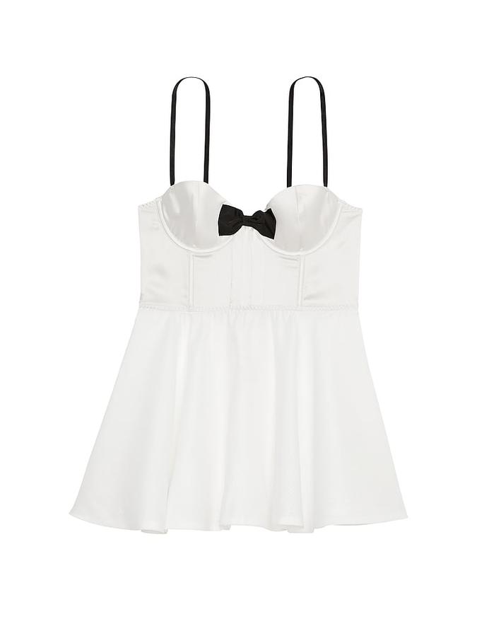 Bow-Topped Bustier Slip Dress image number 2