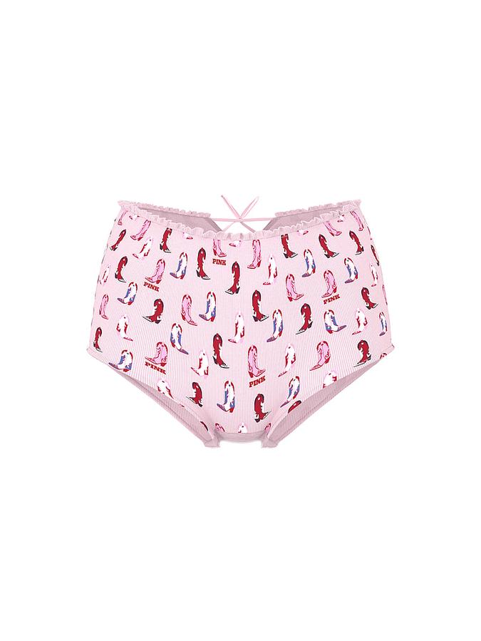Cotton Back-Tie Boyshort Panty image number 2