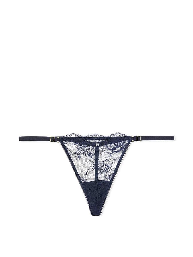 Rose Lace Adjustable V-String Panty image number 1