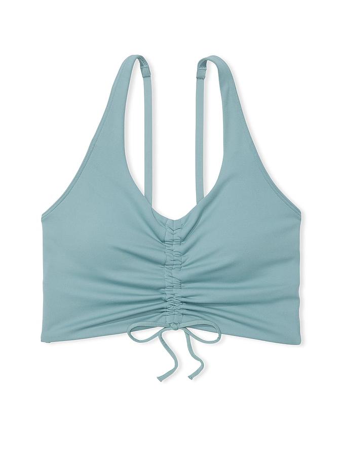 Relay Ruched Plunge Sports Bra image number 2