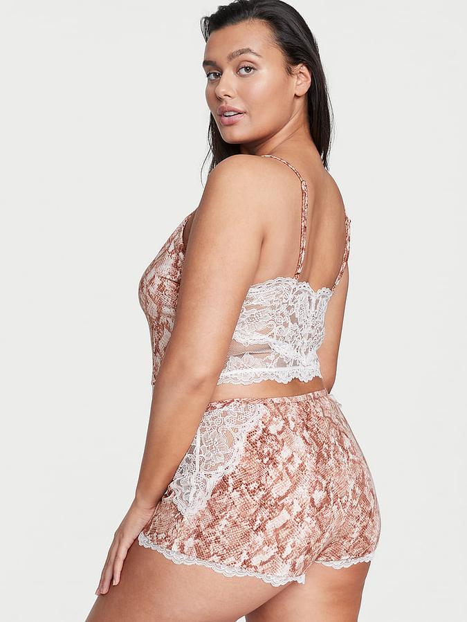 Stretch Modal Cropped Cami Set image number 1