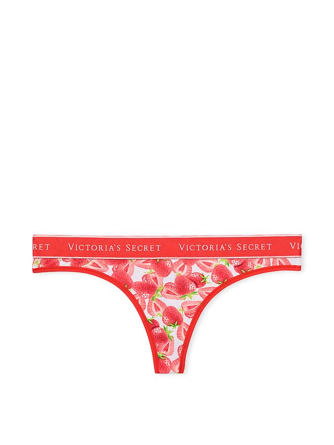 Logo Cotton Thong Panty image number 2