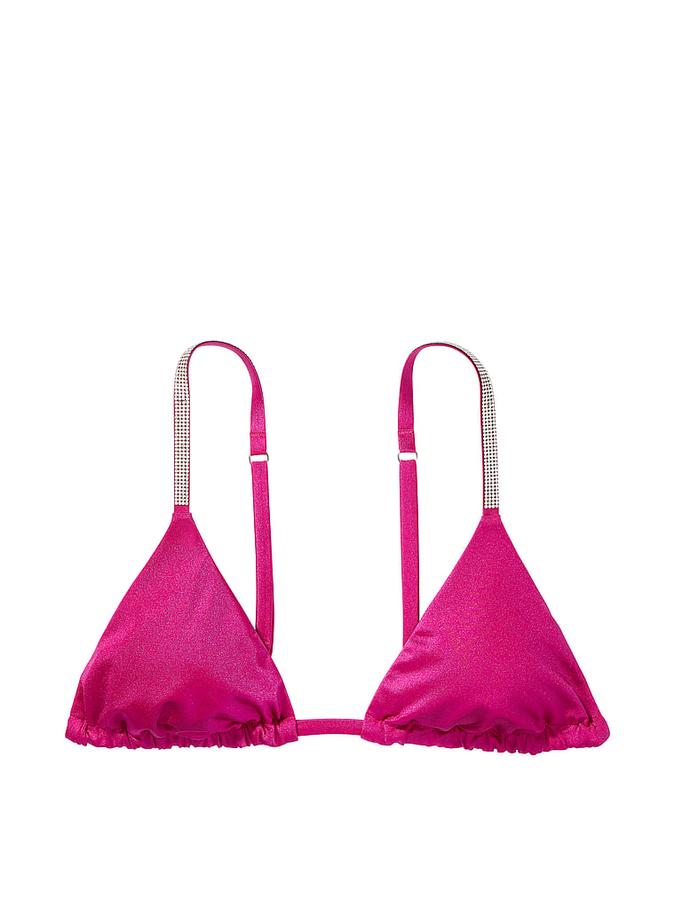 Shine Strap Triangle Bikini Top image number 2